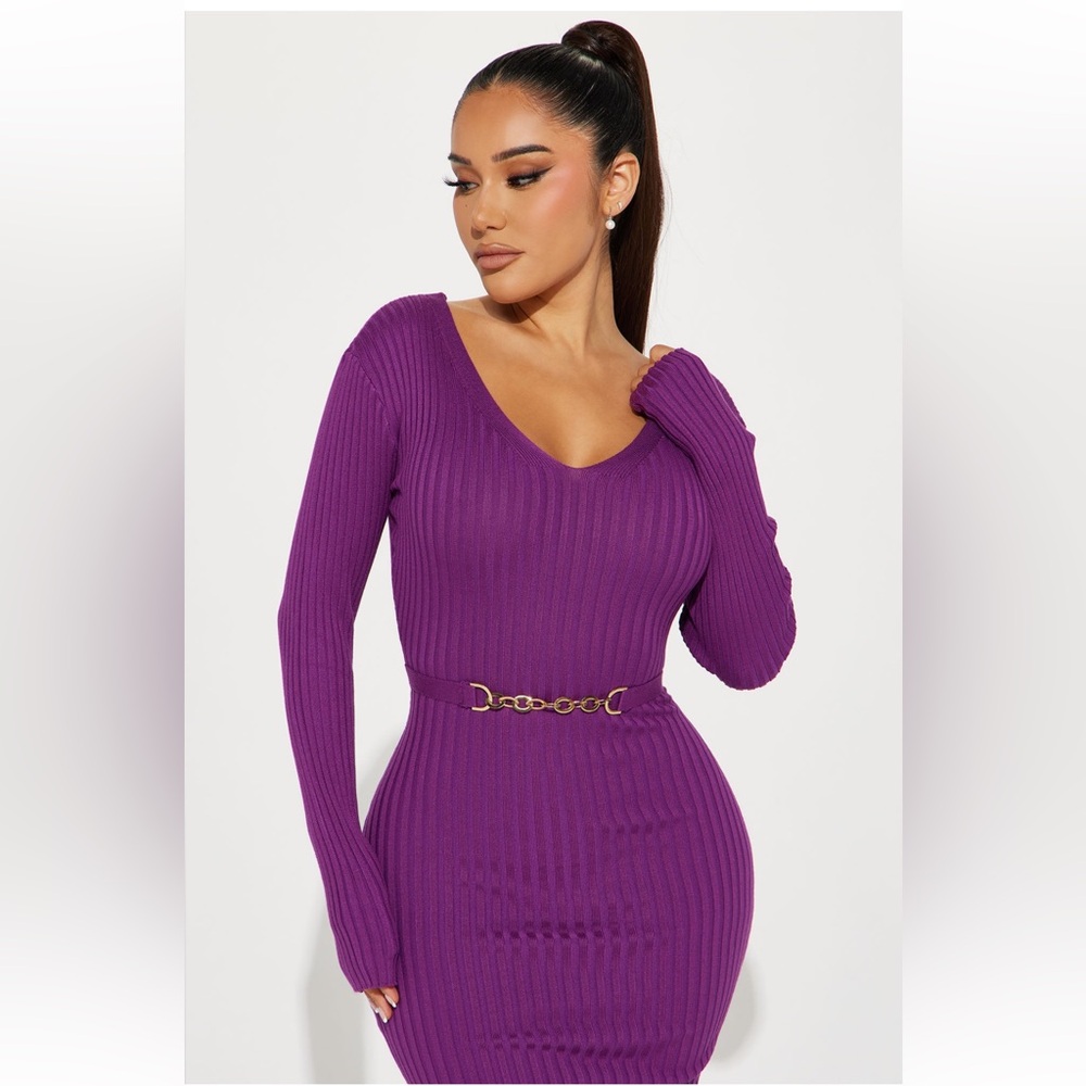 Brand new with tags - never worn fashion nova purple dress